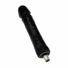 Extra grote zwarte dildo voor de Auxfun Basic Sex Machine 3XLR 24 CM