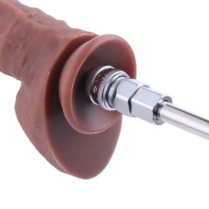 Dildo Accessoire Dikke 25 CM Lange Dildo met QAC Bruin