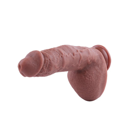 Dildo Accessoire Dikke 25 CM Lange Dildo met QAC Bruin