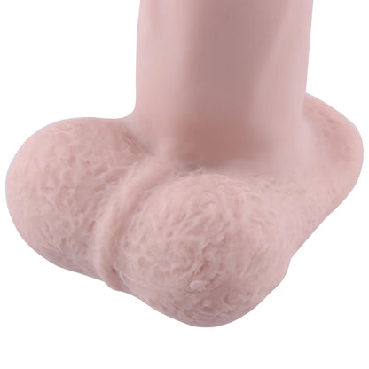 Taboe Speelgoed Silicone Dildo met QAC 18 cm lang diameter 5 cm Blank