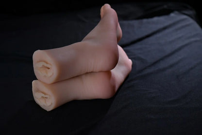 Voetfetisjmannequin met kunstmatige vagina rechts – Realistische voetfetisjmannequin met natuurlijke uitstraling en zachte aanraakbare textuur