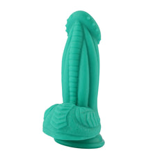 Fairy Fantasy Silicone Zuignap Dildo Groen 20 cm - Realistisch Ontwerp, Handsfree Gebruik, Premium.