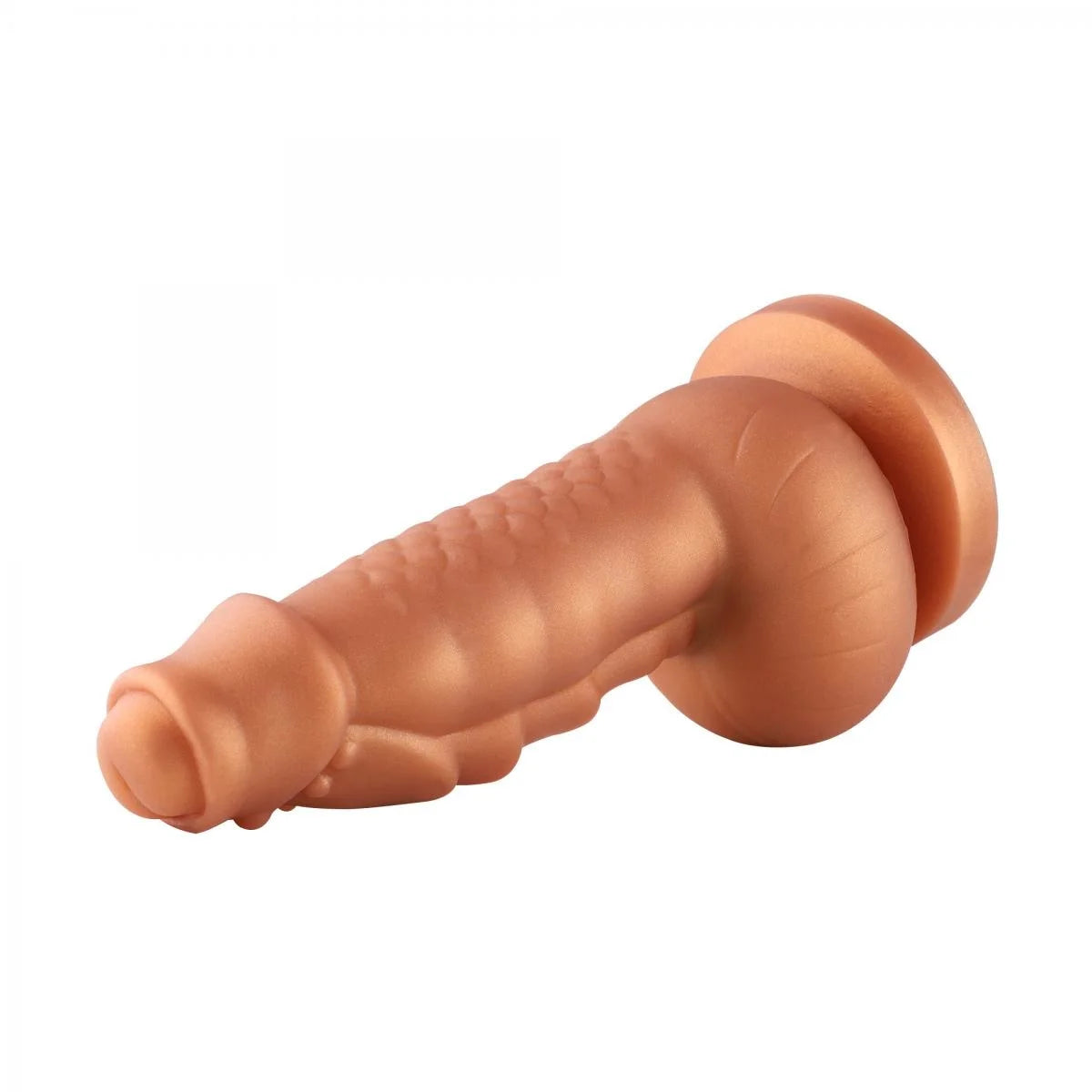 Hippo Fantasy XL Zuignap Dildo 20 cm - Unieke Vorm, Bulten & Rimpels voor Intense Stimulatie