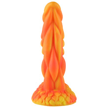 Wildolo Fantasy Zuignap Dildo Oranje 21 cm - Vibrerende Realistische Oranje Dildo voor Handsfree.