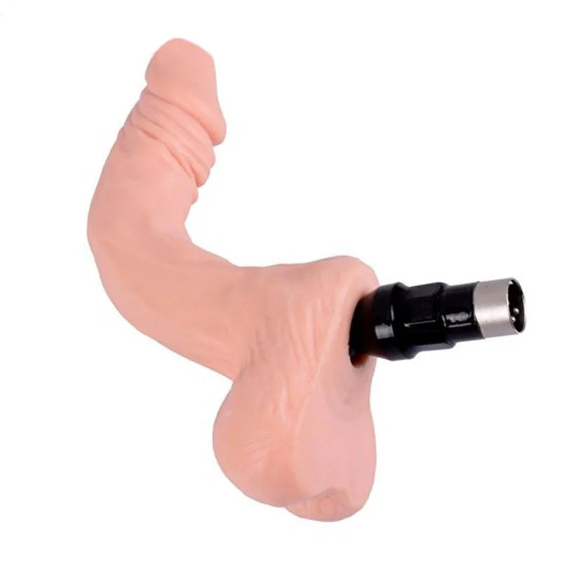 Flexibele Dildo 3XLR Connector voor de Auxfun Basis Seksmachine