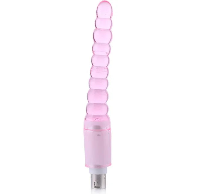Geribbelde Anale Dildo 3XLR Connector voor Auxfun Basis Seksmachine