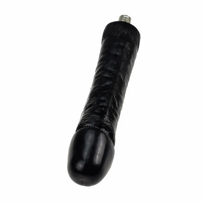 Extra grote zwarte dildo voor de Auxfun Basic Sex Machine 3XLR 24 CM
