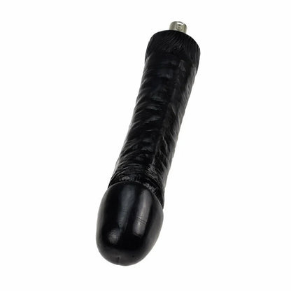 Extra grote zwarte dildo voor de Auxfun Basic Sex Machine 3XLR 24 CM