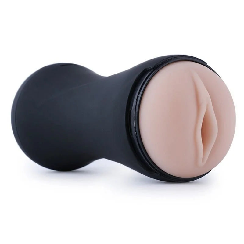 Pocket Pussy voor de QAC Sex Machines realistische Vagina met Vibratie! Zwart