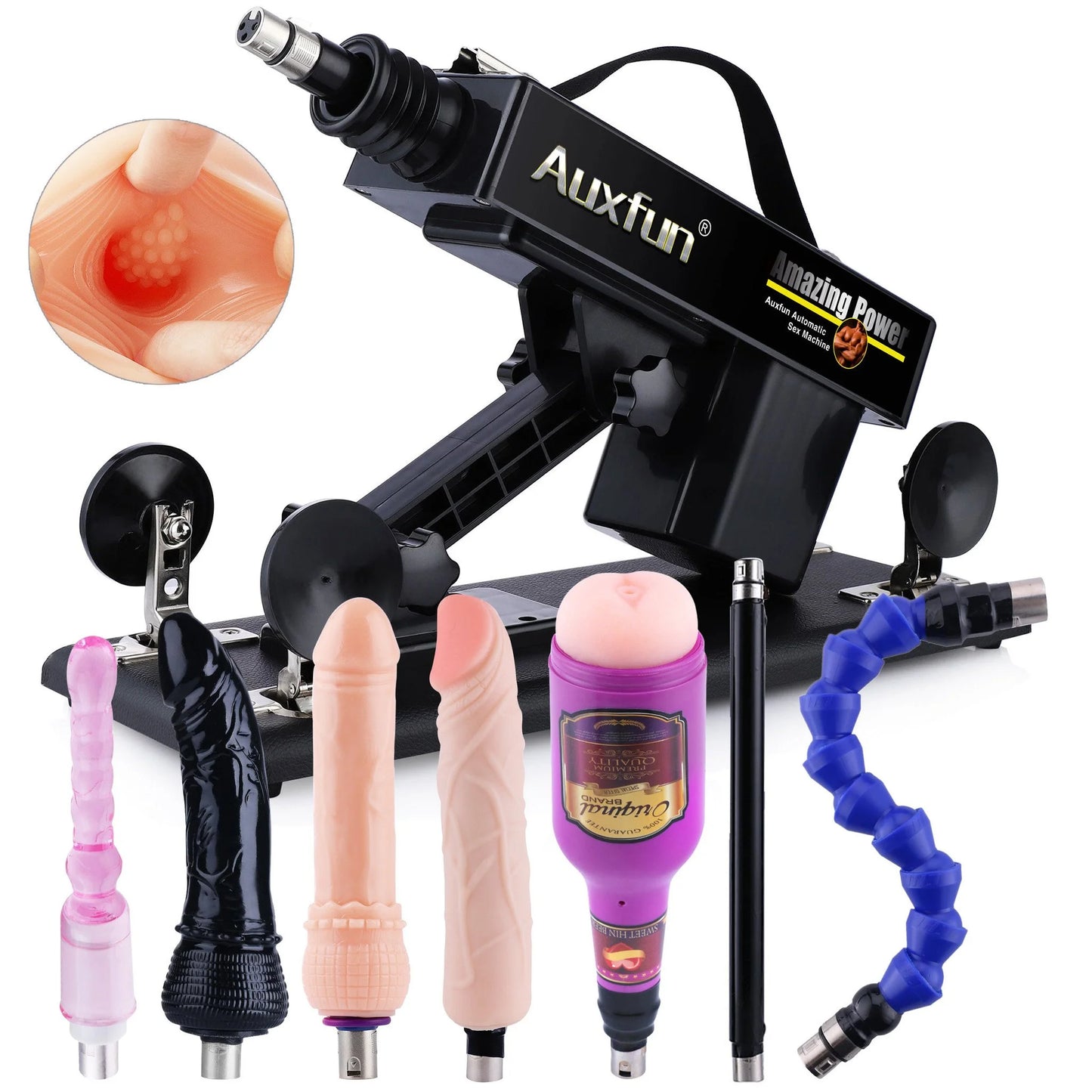 Auxfun® Basis Seksmachine Pakket Rhett Voor hem en haar!