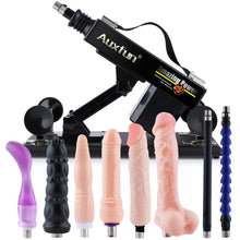 Auxfun® Basis Seksmachine - Bundel Dimitri - Met Dildos en Verlengstukken