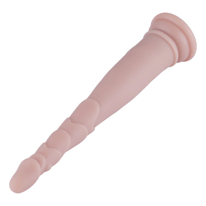 Anal Dildo 3XLR voor Auxfun Basis Seksmachine Beige 23,5 cm
