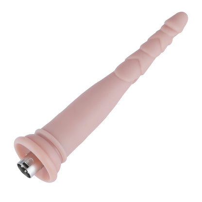Anal Dildo 3XLR voor Auxfun Basis Seksmachine Beige 23,5 cm