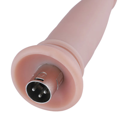 Anal Dildo 3XLR voor Auxfun Basis Seksmachine Beige 23,5 cm