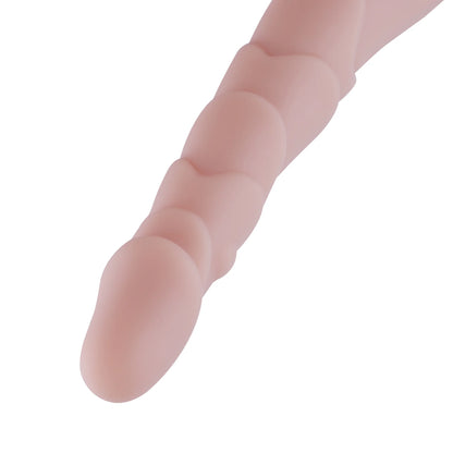 Anal Dildo 3XLR voor Auxfun Basis Seksmachine Beige 23,5 cm