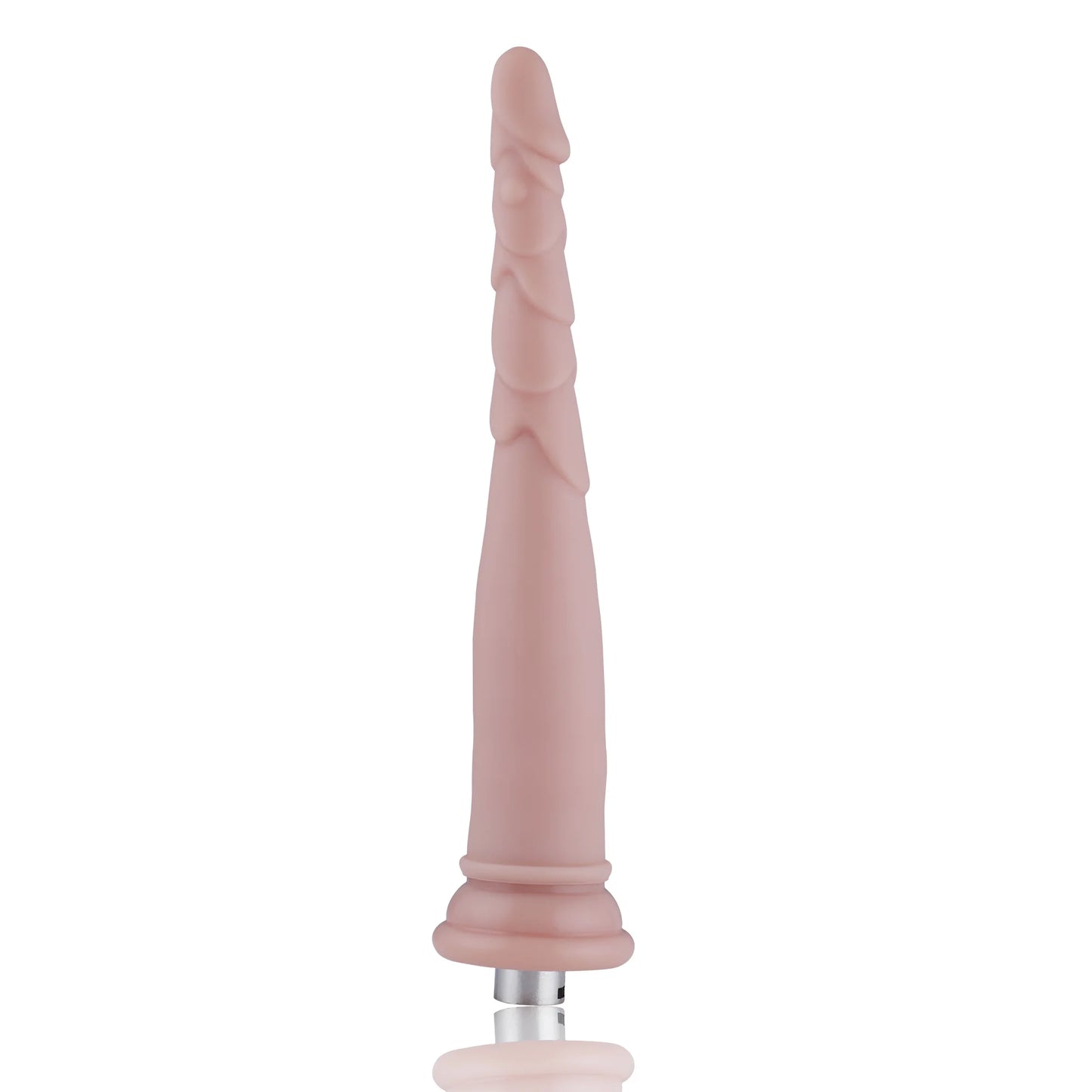 Anal Dildo 3XLR voor Auxfun Basis Seksmachine Beige 23,5 cm