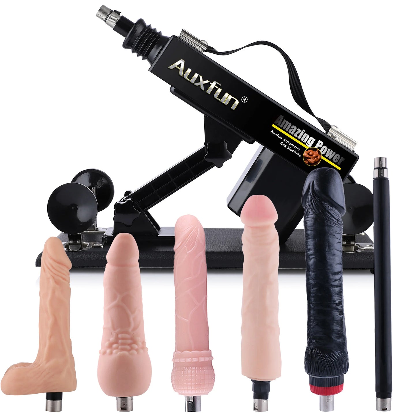 Pakket R-J Auxfun Basis Seksmachine Met Dildo en Veel Extra's