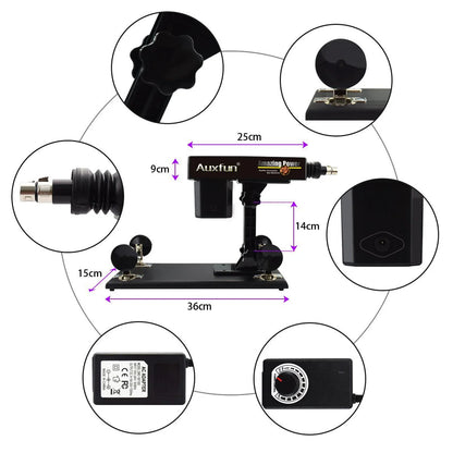 Auxfun® Basis Seksmachine - Pakket Mateo Met Dildo's en Accessoires
