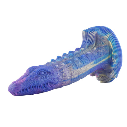 "Wildolo Fantasy Krokodil Dildo 23 cm - Premium Siliconen Zuignap Speeltje voor Intense Stimulatie"