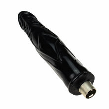Zwarte Dildo 17 CM met 3XLR Connector voor Auxfun Basis Seksmachine